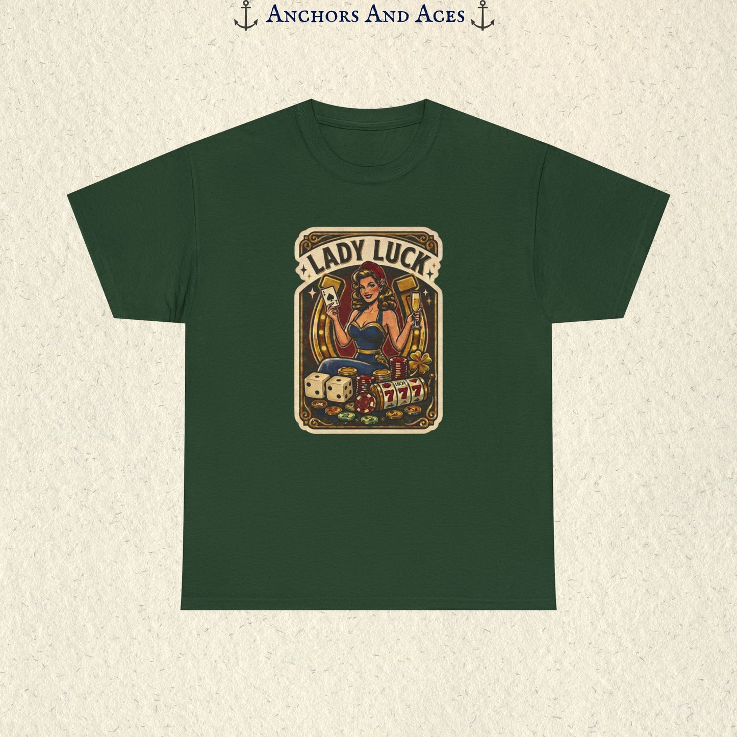 Lady Luck | Vintage Casino Graphic Tee