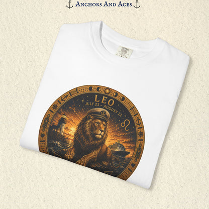 Leo Zodiac Shirt | Celestial Seas - Rule the Tide