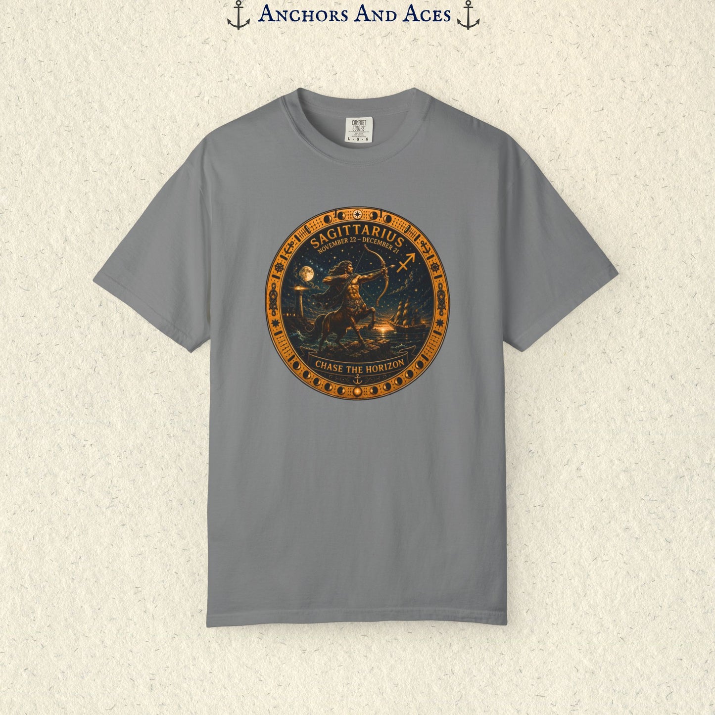 Sagittarius Zodiac Shirt | Celestial Seas – Chase The Horizon