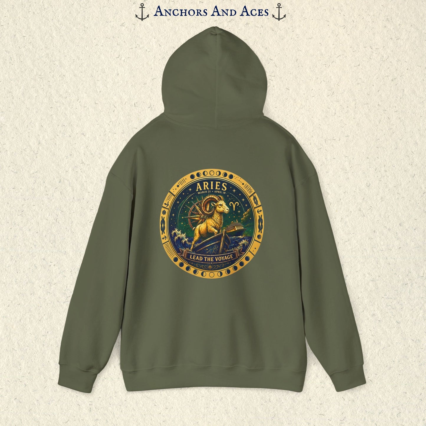 Aries Zodiac Hoodie | Celestial Seas Zodiac Hoodie Collection