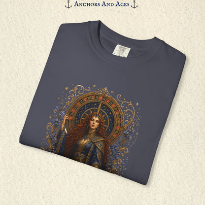 Goddess of Destiny Shirt| Art Nouveau Casino Graphic Tee| Vintage Lucky Gambling T-Shirt