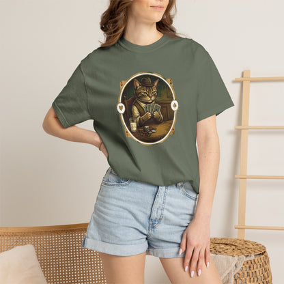 Vintage Poker Cat Shirt | Funny Casino Cat Graphic Tee