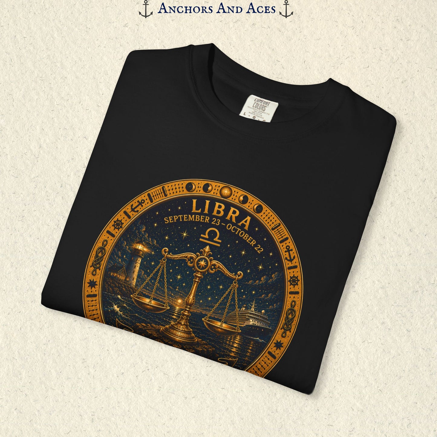 Libra Zodiac Shirt | Celestial Seas – Balance The Tide