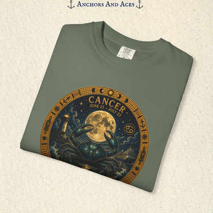 Cancer Zodiac Shirt | Celestial Seas- Guided by the Moon