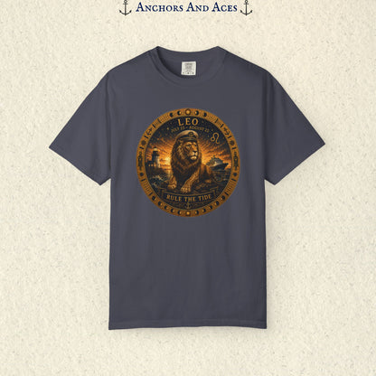 Leo Zodiac Shirt | Celestial Seas - Rule the Tide