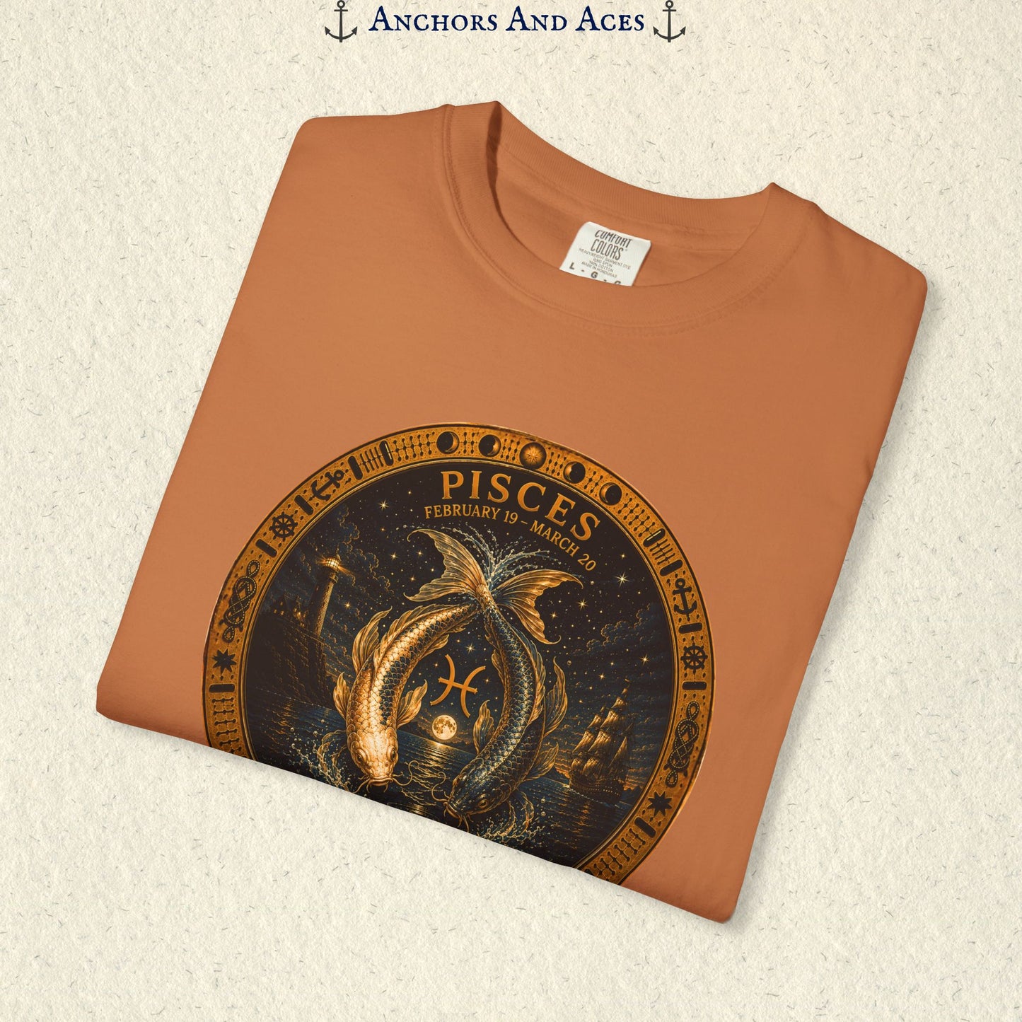 Pisces Zodiac Shirt | Celestial Seas - Drifting With The Tide