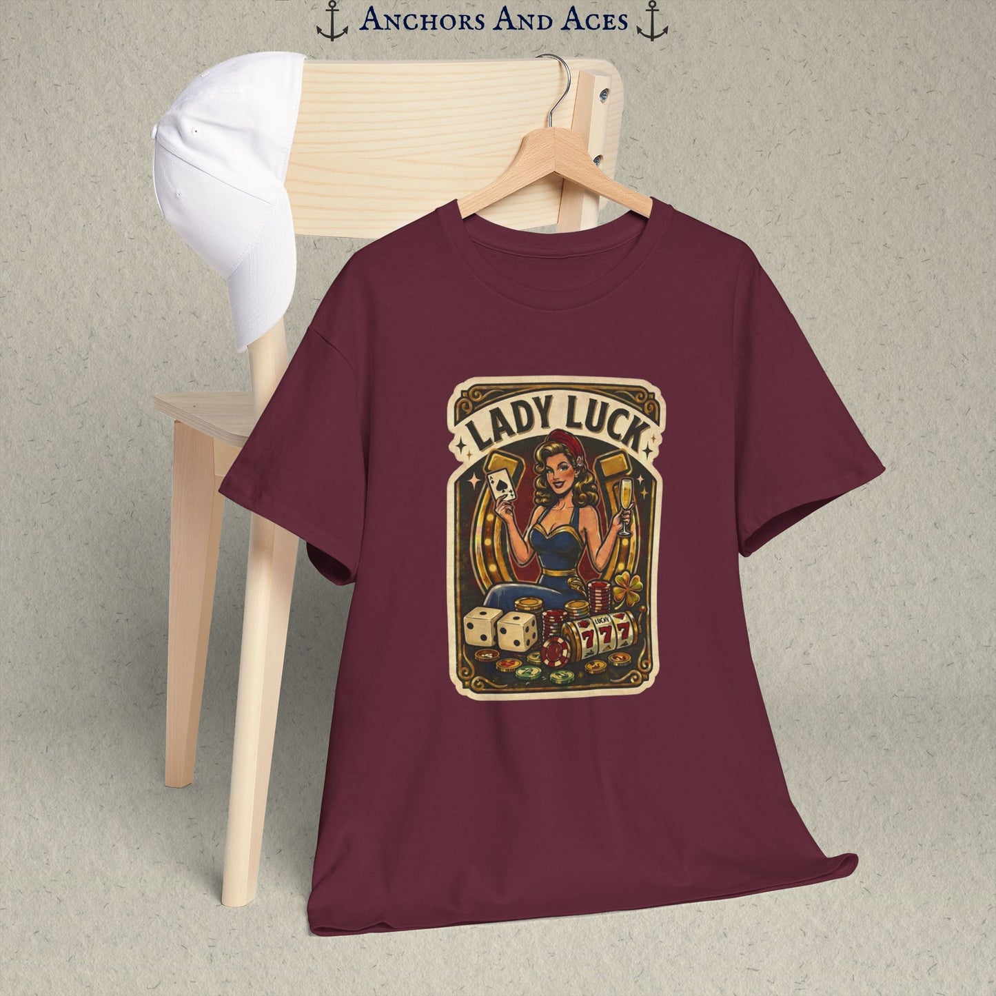 Lady Luck | Vintage Casino Graphic Tee