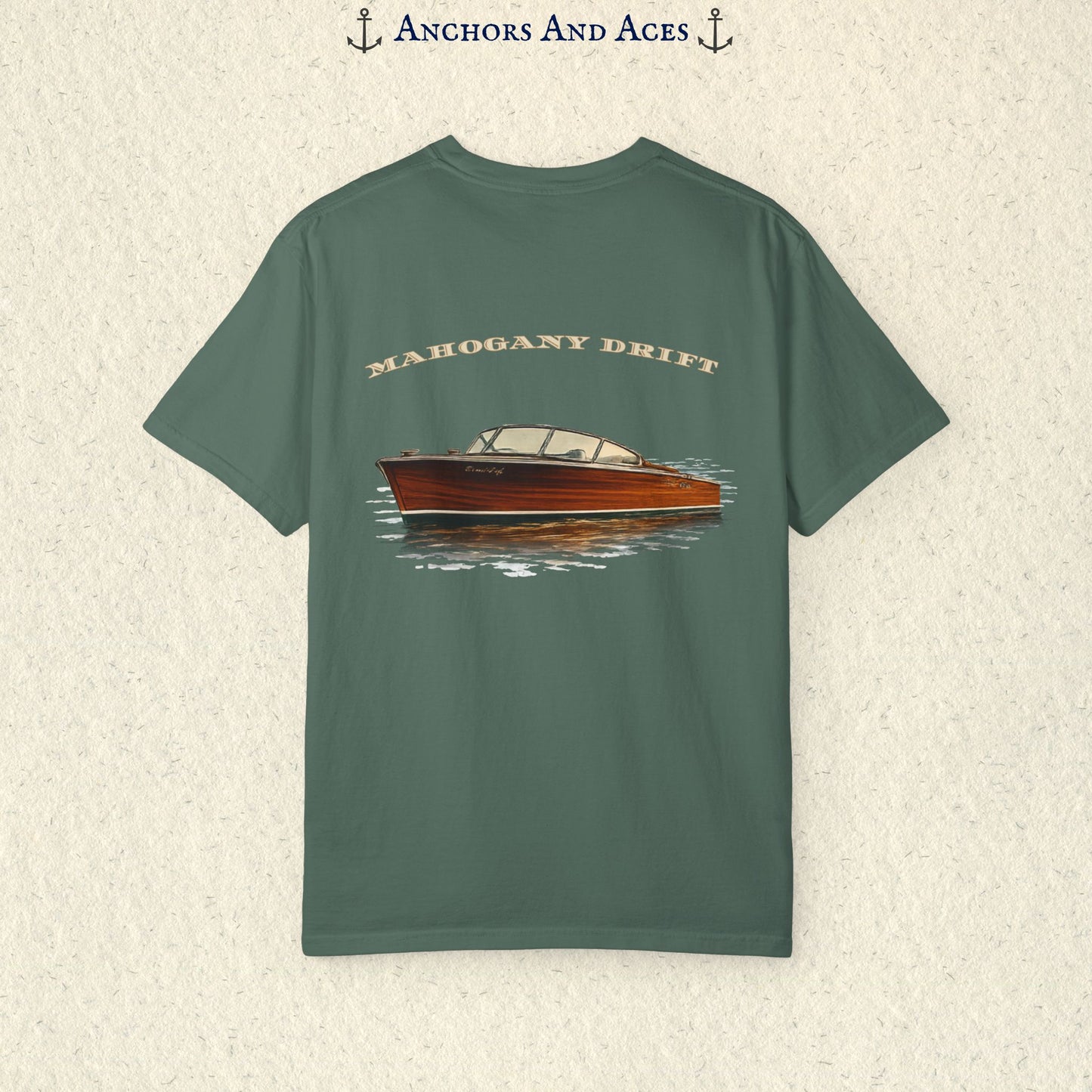 Mahogany Boat Shirt | Wooden Boat Tee | Lake Life Shirt | Ski Boat Shirt