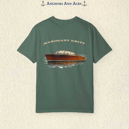 Mahogany Boat Shirt | Wooden Boat Tee | Lake Life Shirt | Ski Boat Shirt