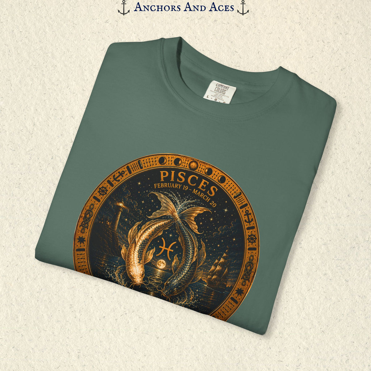 Pisces Zodiac Shirt | Celestial Seas - Drifting With The Tide