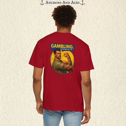 Strongman Inspired | Funny Gambling Graphic Tee (Back Print)