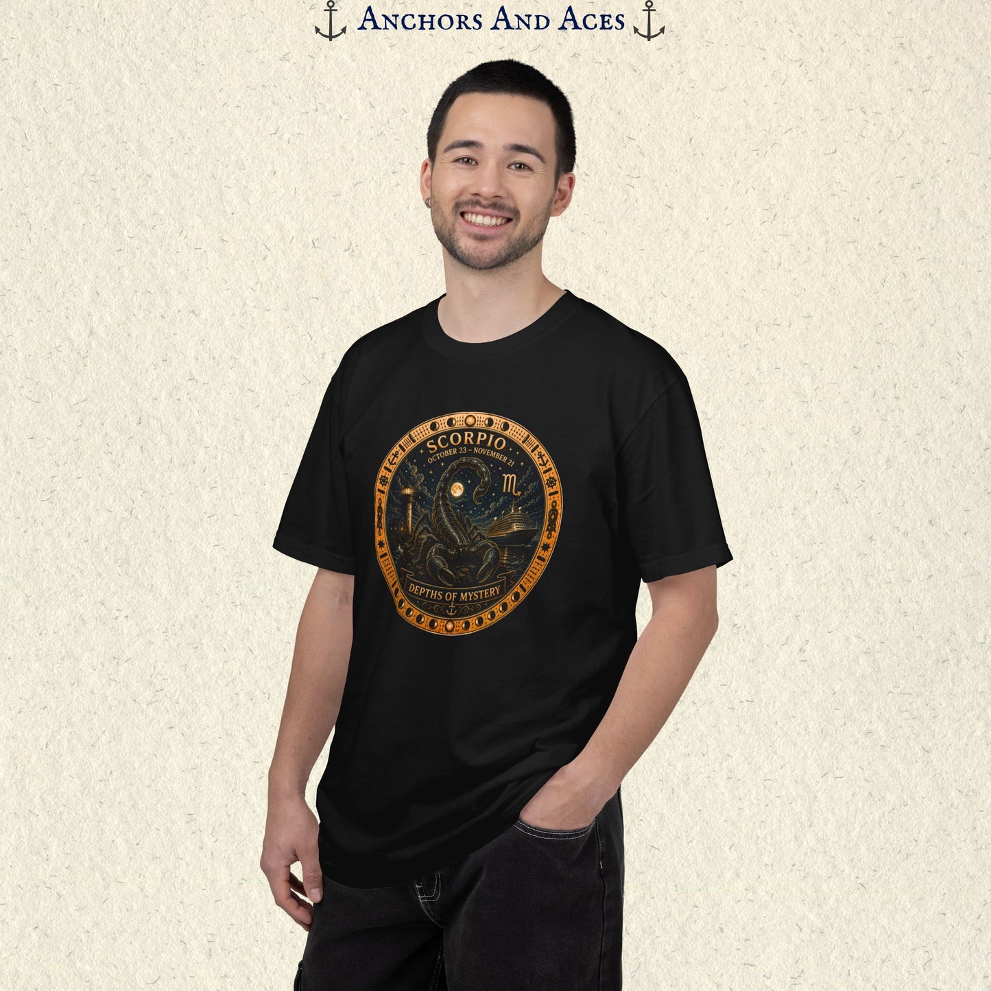 Scorpio Zodiac Shirt | Celestial Seas – Depths of Mystery