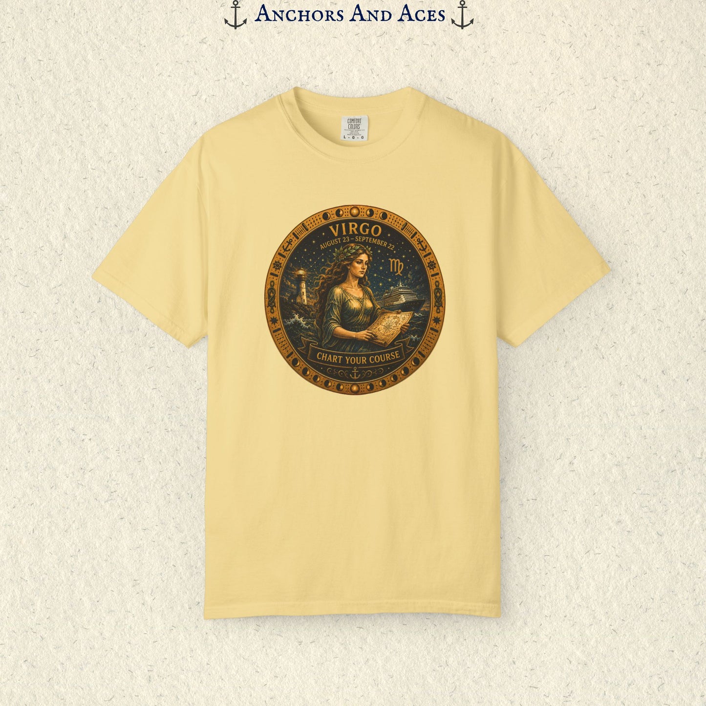 Virgo Zodiac Shirt | Celestial Seas – Chart Your Course
