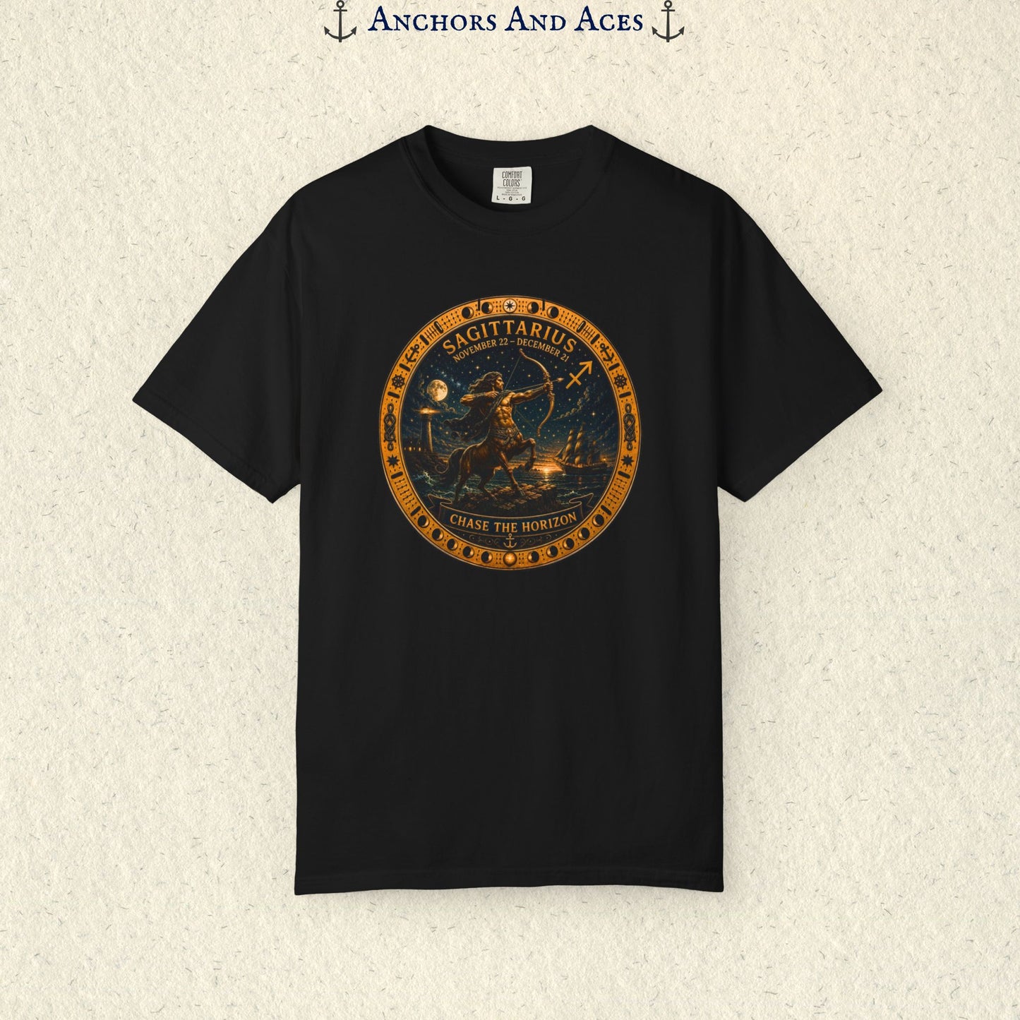 Sagittarius Zodiac Shirt | Celestial Seas – Chase The Horizon