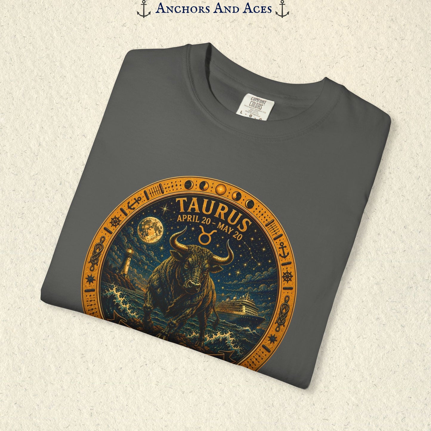 Taurus Zodiac Shirt |Celestial Seas - Steady as the Sea