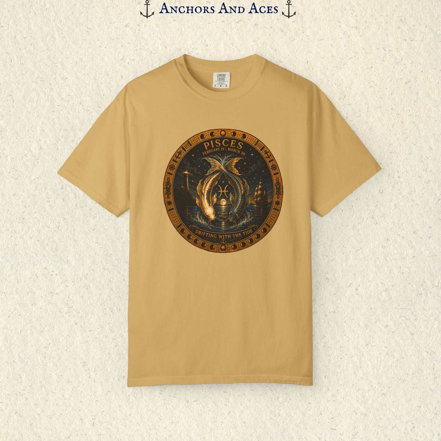Pisces Zodiac Shirt | Celestial Seas - Drifting With The Tide