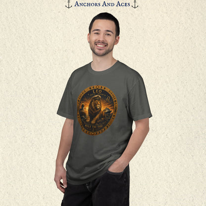Leo Zodiac Shirt | Celestial Seas - Rule the Tide