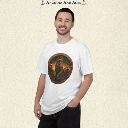 Leo Zodiac Shirt | Celestial Seas - Rule the Tide