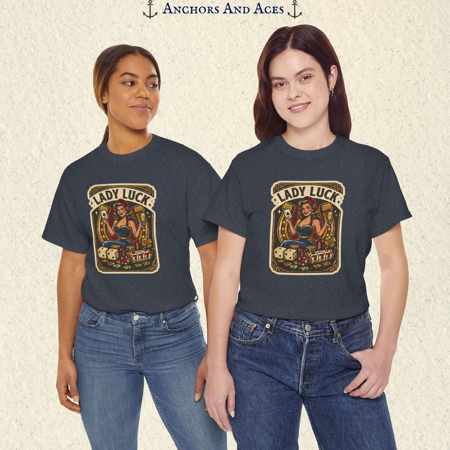 Lady Luck | Vintage Casino Graphic Tee