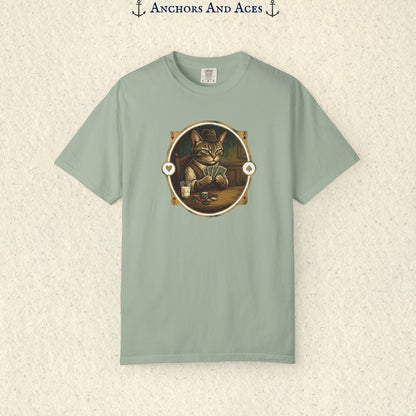 Vintage Poker Cat Shirt | Funny Casino Cat Graphic Tee