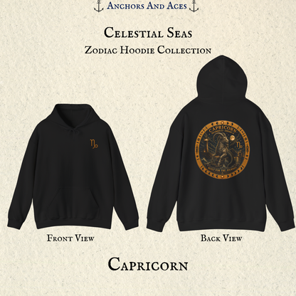 Capricorn Zodiac Hoodie | Celestial Seas Zodiac Hoodie Collection