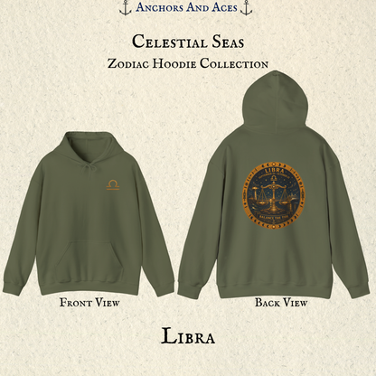 Libra Zodiac Hoodie | Celestial Seas Zodiac Hoodie Collection