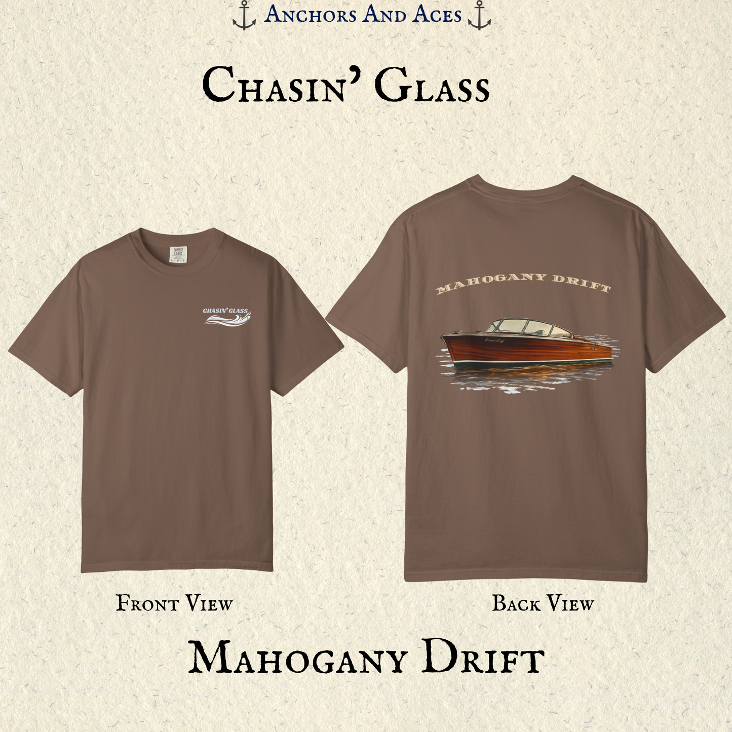 Mahogany Boat Shirt | Wooden Boat Tee | Lake Life Shirt | Ski Boat Shirt