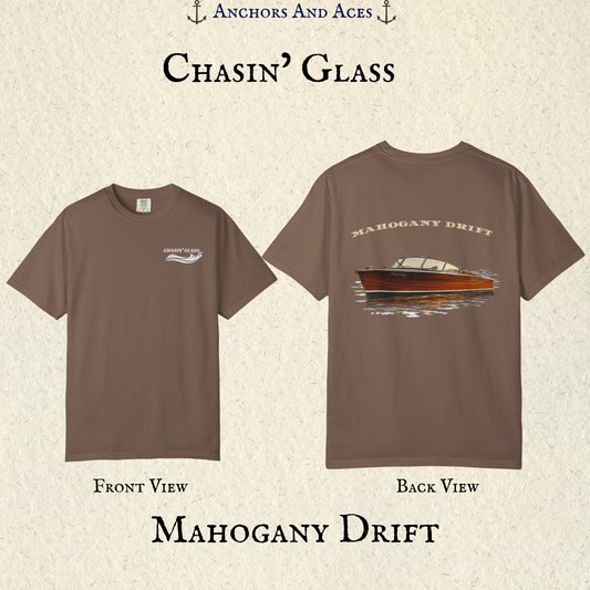 Mahogany Boat Shirt | Wooden Boat Tee | Lake Life Shirt | Ski Boat Shirt