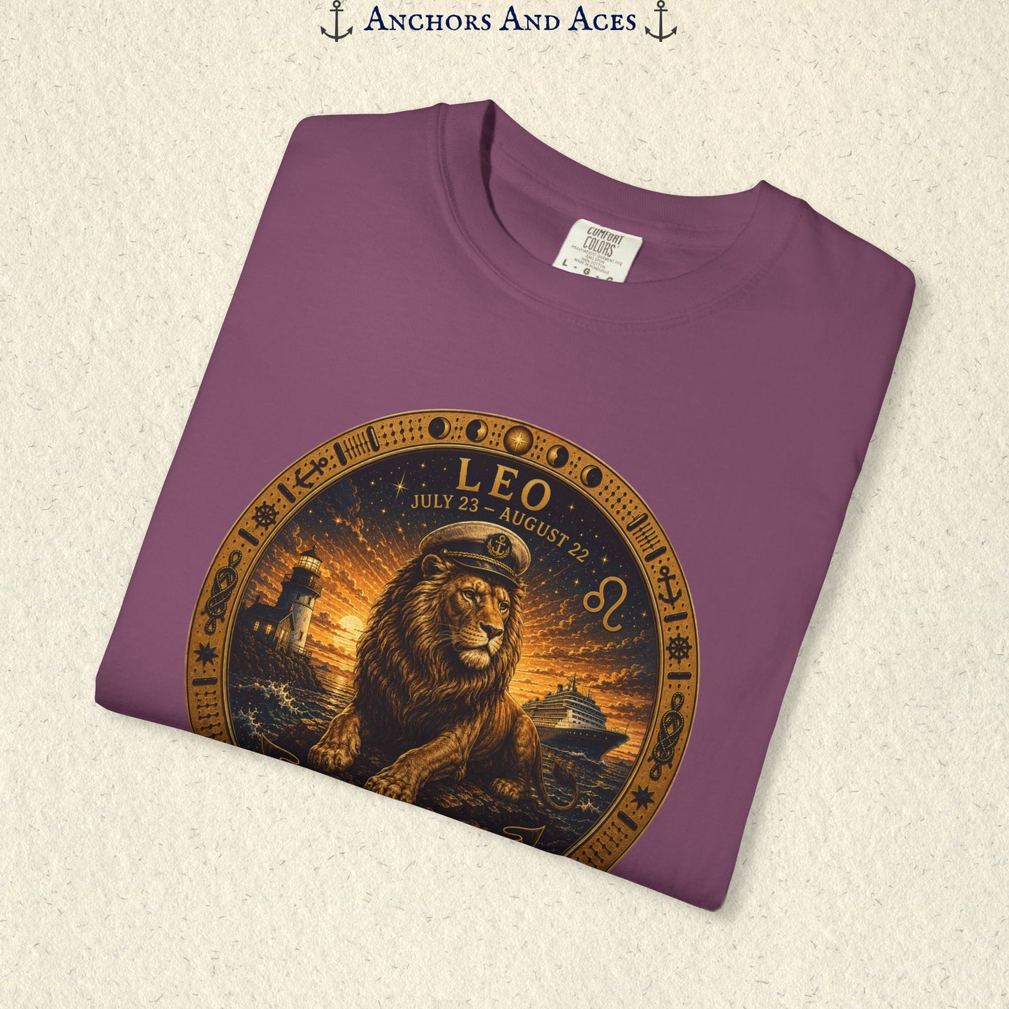 Leo Zodiac Shirt | Celestial Seas - Rule the Tide
