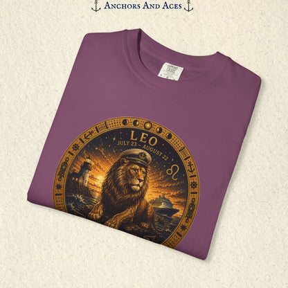 Leo Zodiac Shirt | Celestial Seas - Rule the Tide