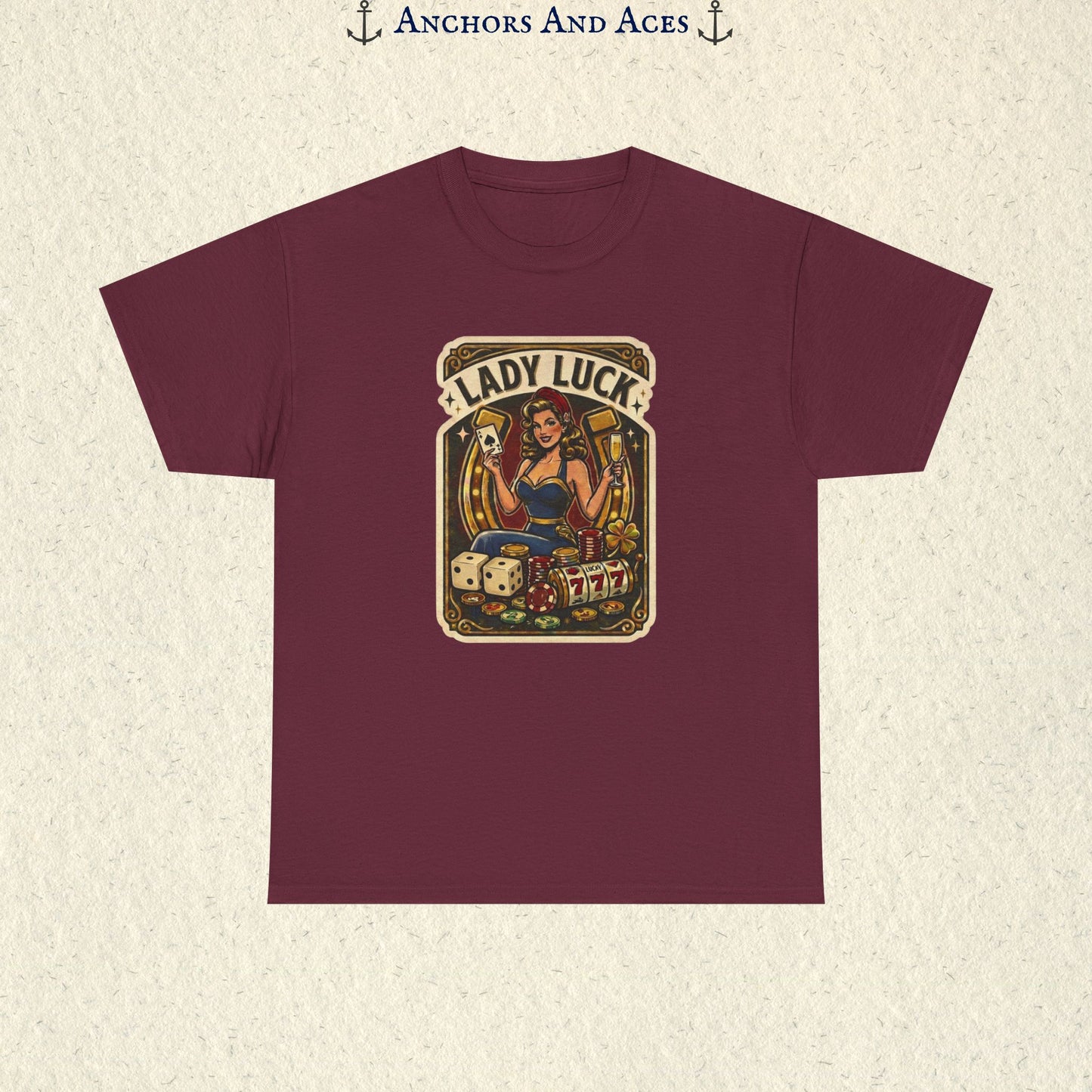 Lady Luck | Vintage Casino Graphic Tee