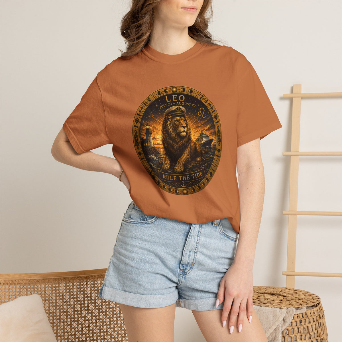 Leo Zodiac Shirt | Celestial Seas - Rule the Tide