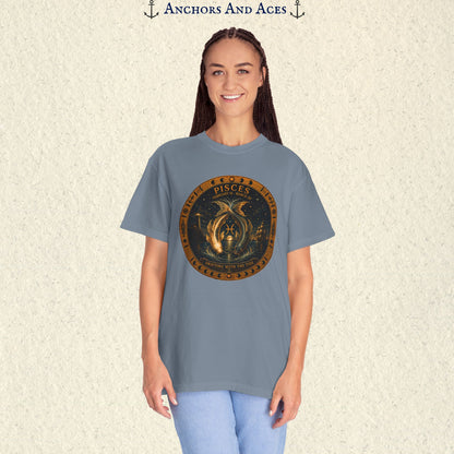 Pisces Zodiac Shirt | Celestial Seas - Drifting With The Tide