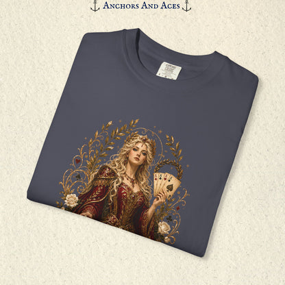 Art Nouveau Casino Graphic Tee| Goddess of Victory| Vintage Lucky Gambling T-Shirt