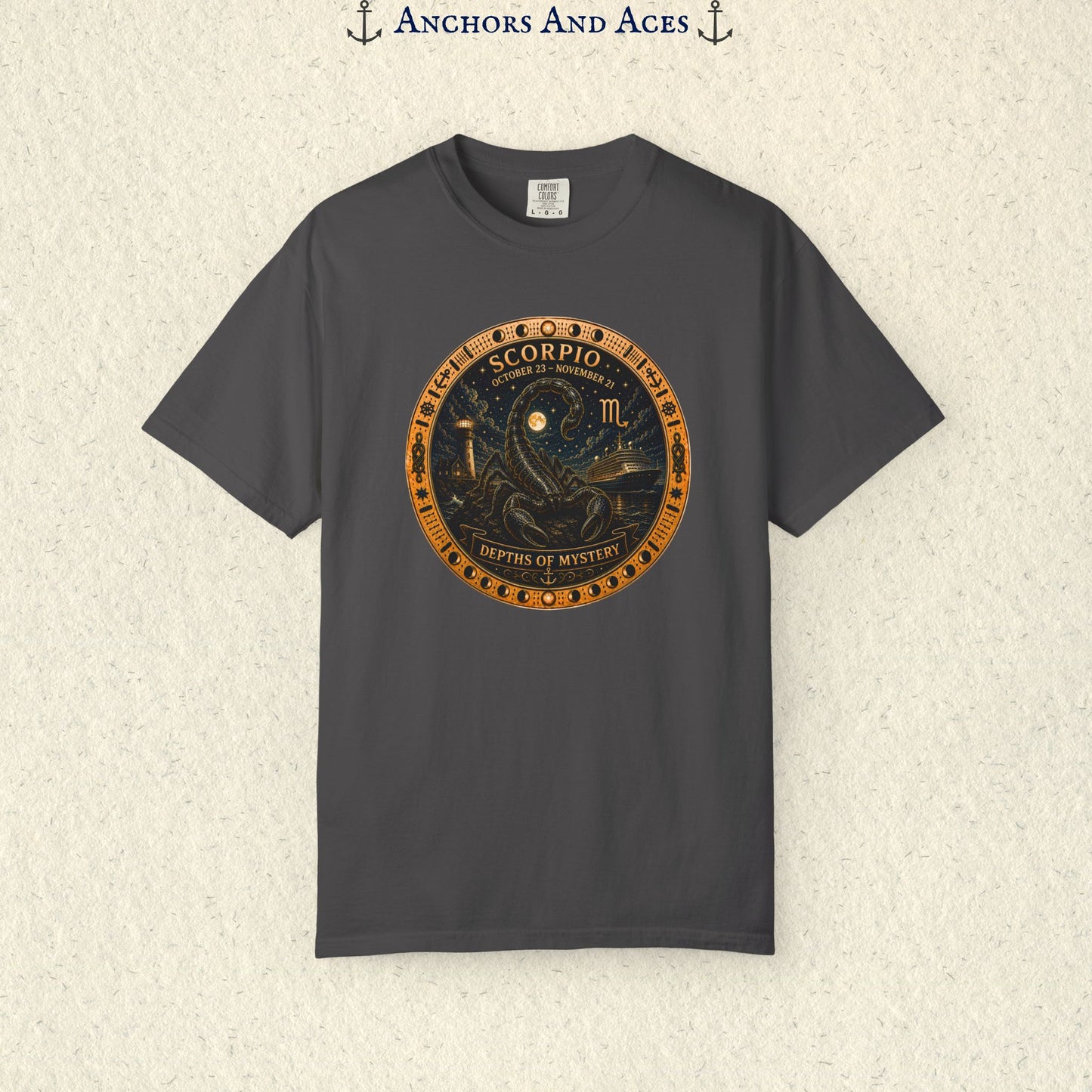 Scorpio Zodiac Shirt | Celestial Seas – Depths of Mystery