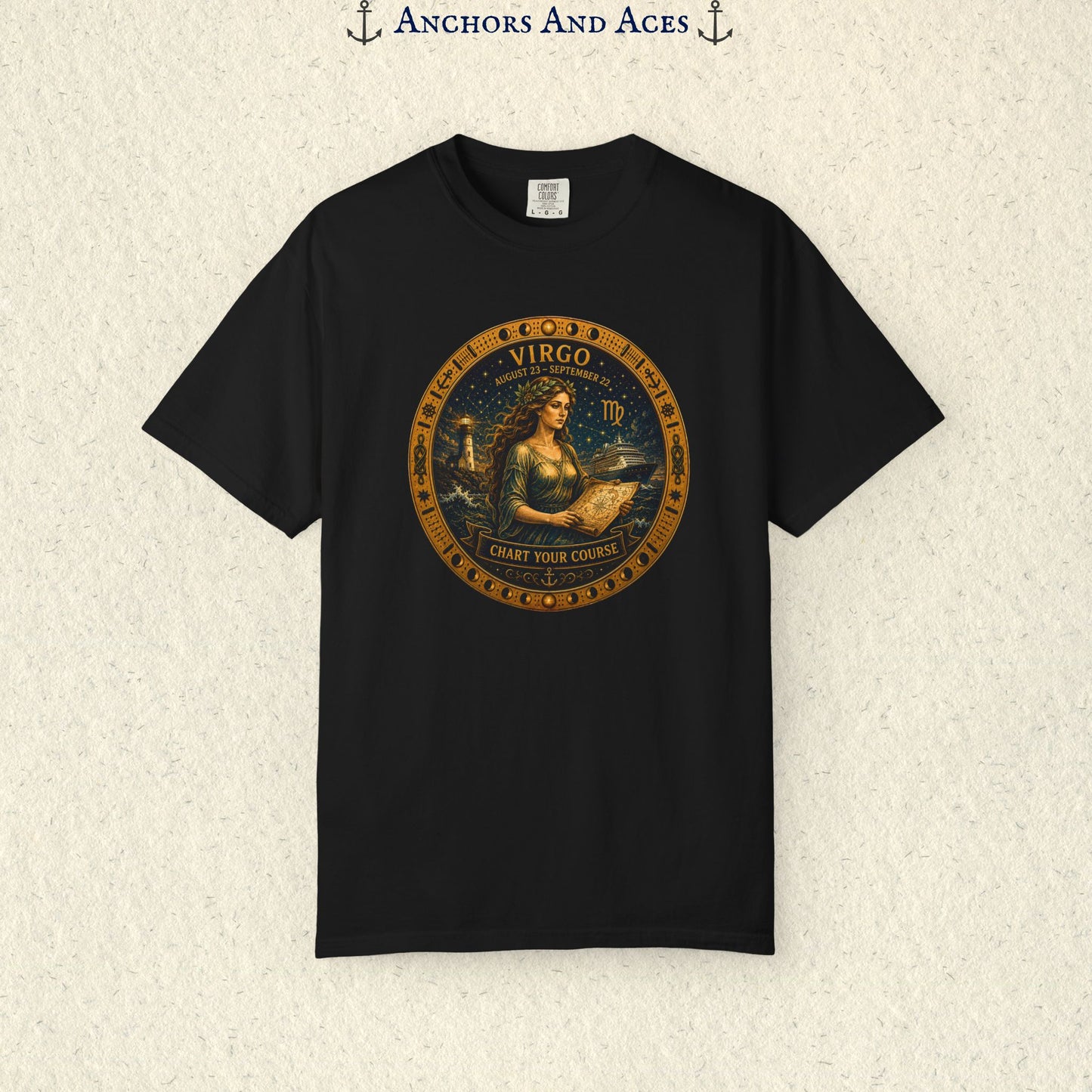 Virgo Zodiac Shirt | Celestial Seas – Chart Your Course