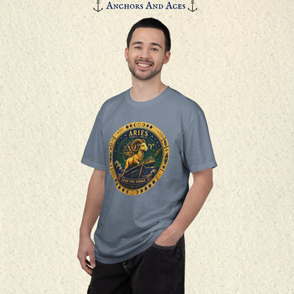 Aries Zodiac Shirt | Celestial Seas – Lead the Voyage