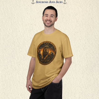 Leo Zodiac Shirt | Celestial Seas - Rule the Tide