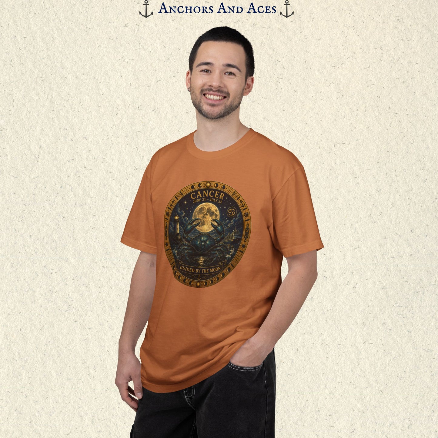 Cancer Zodiac Shirt | Celestial Seas- Guided by the Moon