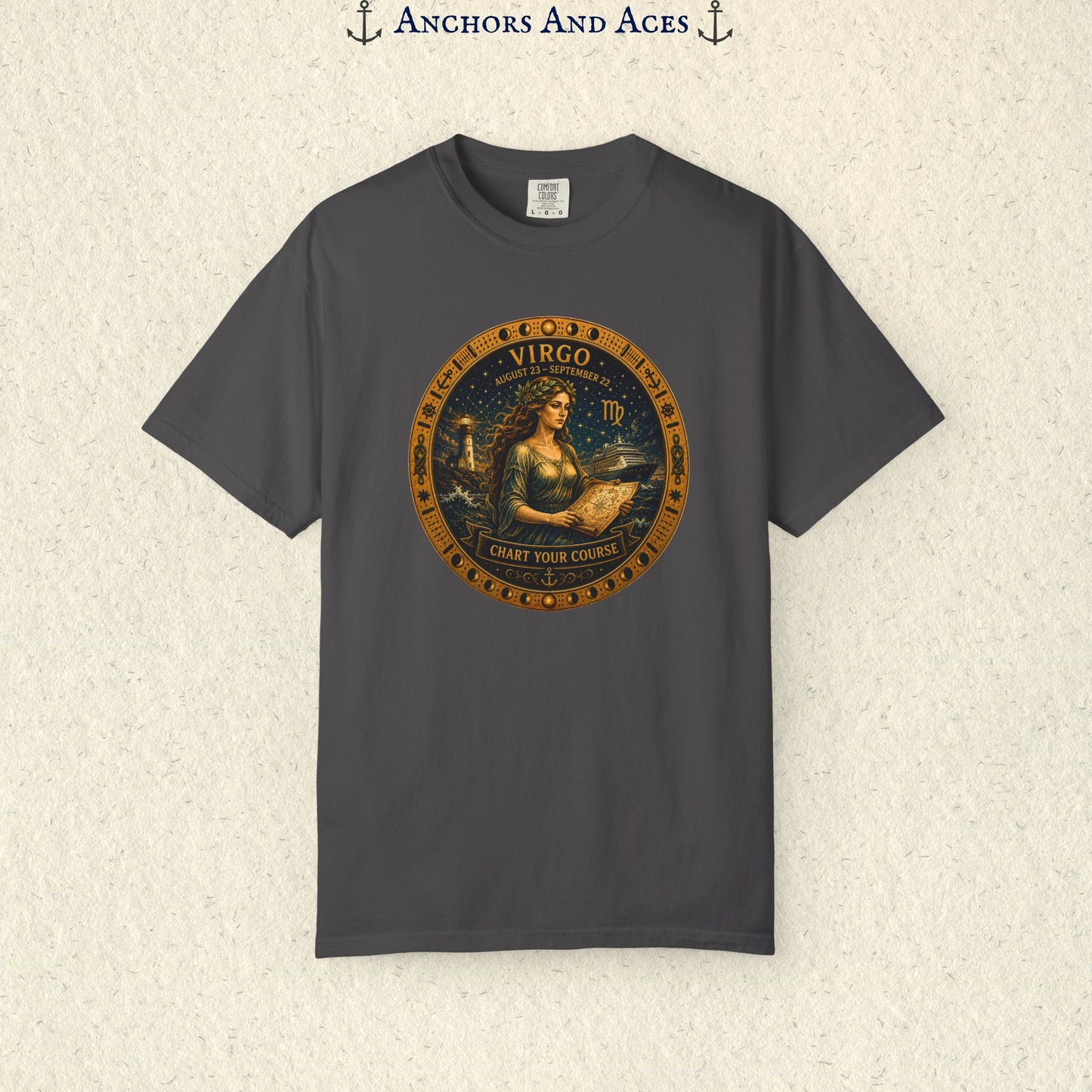 Virgo Zodiac Shirt | Celestial Seas – Chart Your Course