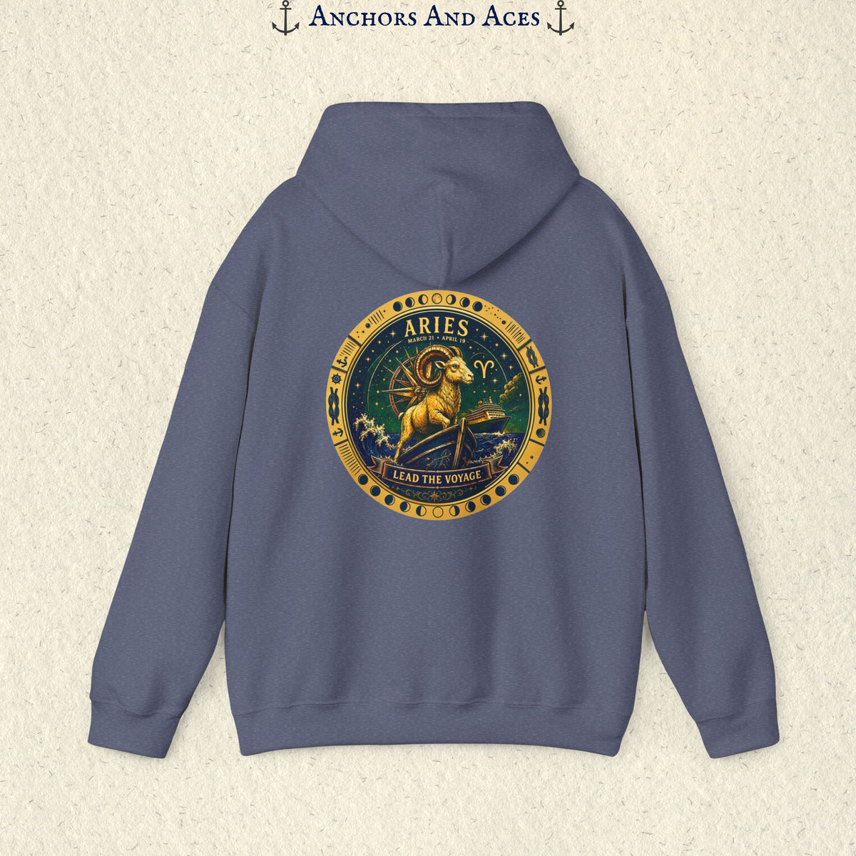 Aries Zodiac Hoodie | Celestial Seas Zodiac Hoodie Collection