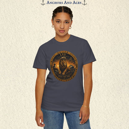 Leo Zodiac Shirt | Celestial Seas - Rule the Tide