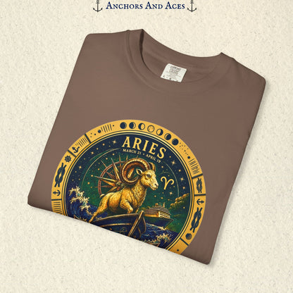 Aries Zodiac Shirt | Celestial Seas – Lead the Voyage