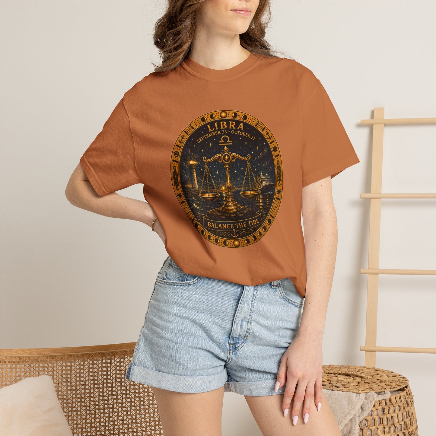 Libra Zodiac Shirt | Celestial Seas – Balance The Tide