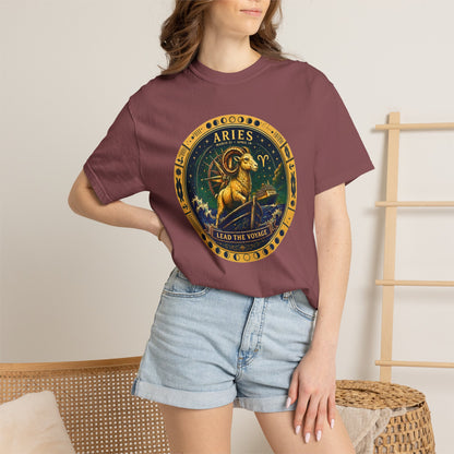 Aries Zodiac Shirt | Celestial Seas – Lead the Voyage