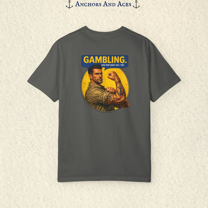 Strongman Inspired | Funny Gambling Graphic Tee (Back Print)