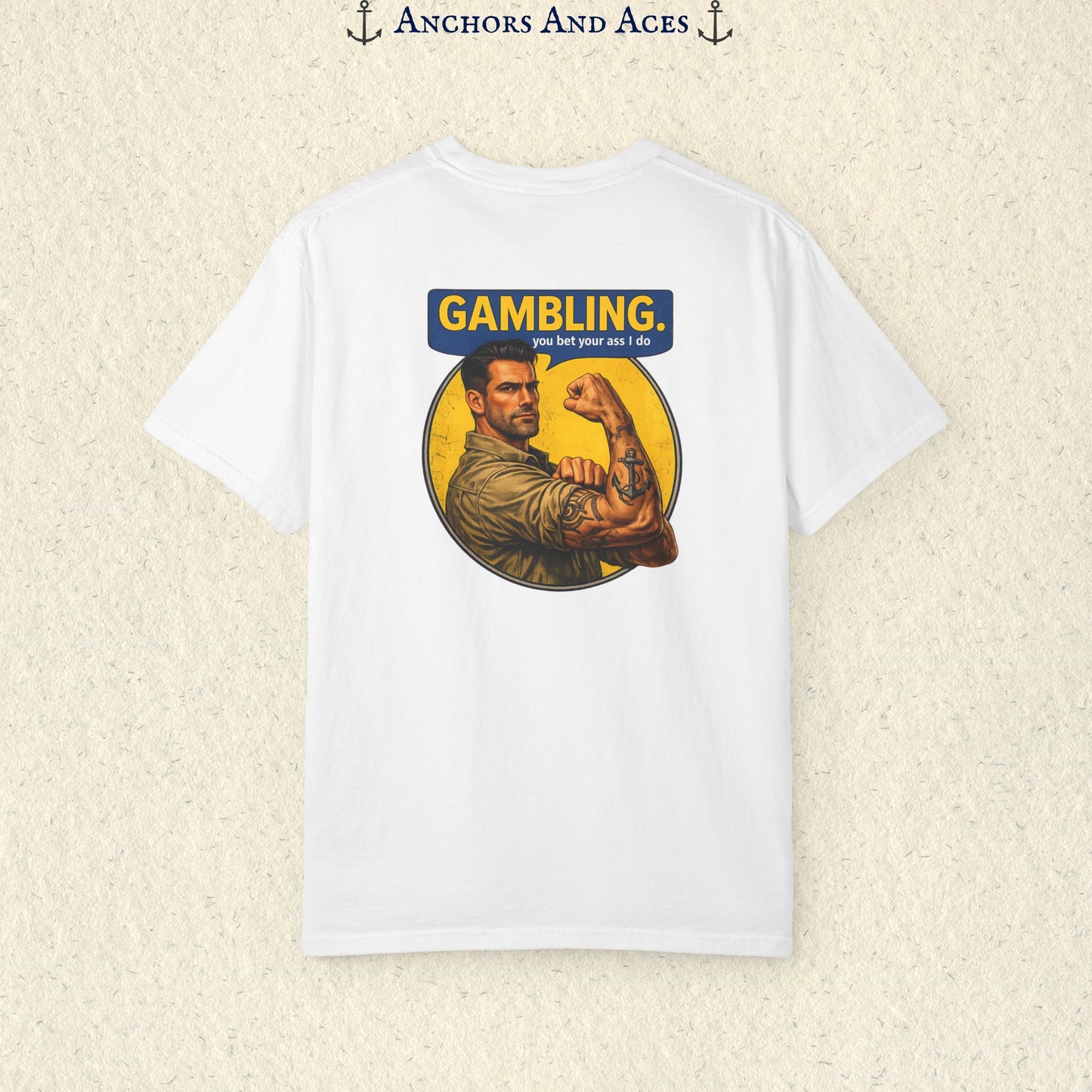 Strongman Inspired | Funny Gambling Graphic Tee (Back Print)