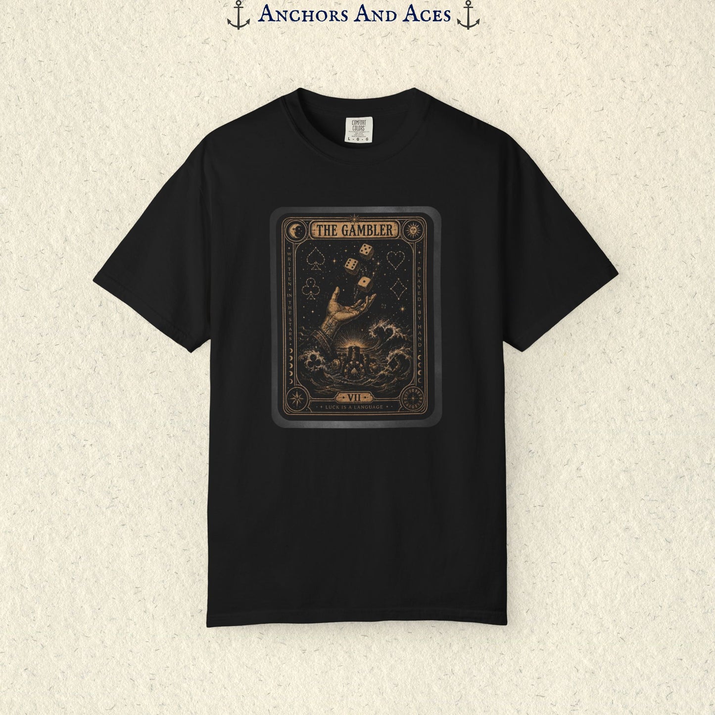 The Gambler Tarot Card Shirt | Vintage Casino Graphic Tee