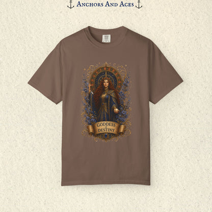 Goddess of Destiny Shirt| Art Nouveau Casino Graphic Tee| Vintage Lucky Gambling T-Shirt