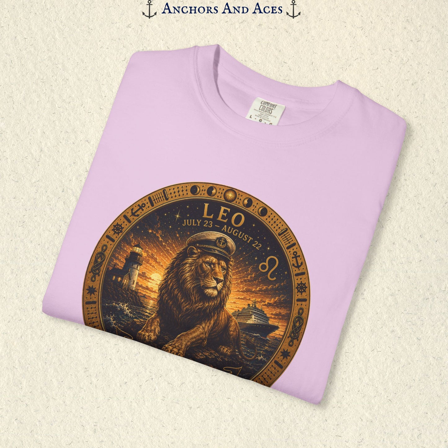 Leo Zodiac Shirt | Celestial Seas - Rule the Tide